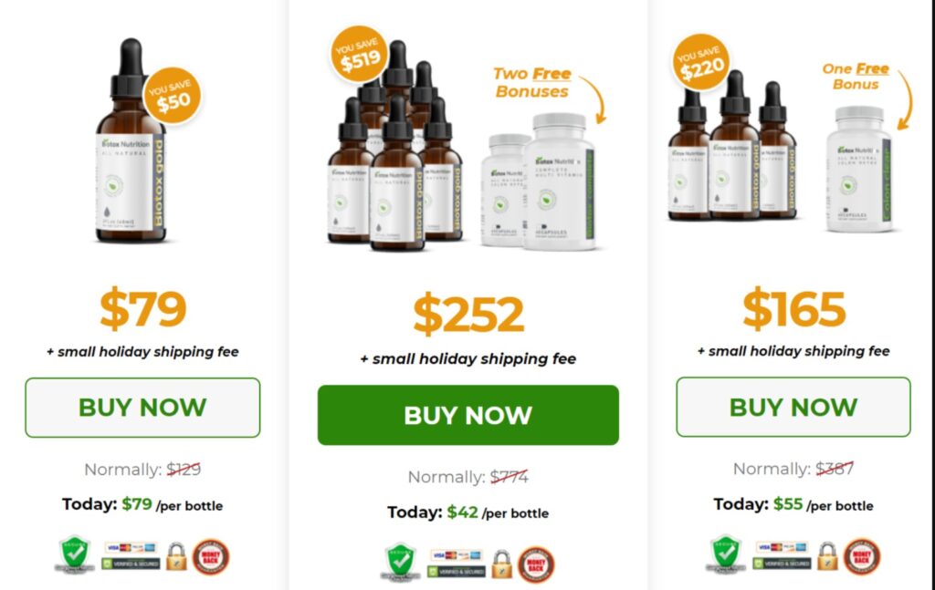 Biotox Gold 2.0 Pricing Options